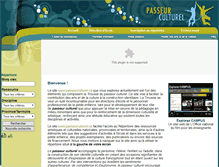 Tablet Screenshot of passeurculturel.ca